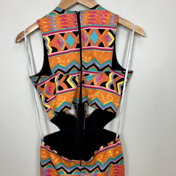 Lovers Friends Got A Body Scuba Neoprene Cutout Mini Dress S Small Bodycon - Picture 7 of 13